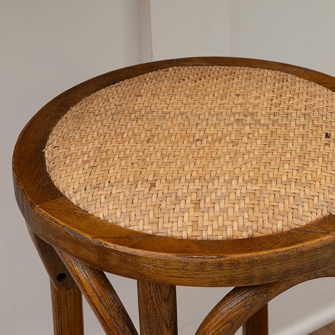 Linon Home Décor Tampa Walnut Backless Counter Stool,