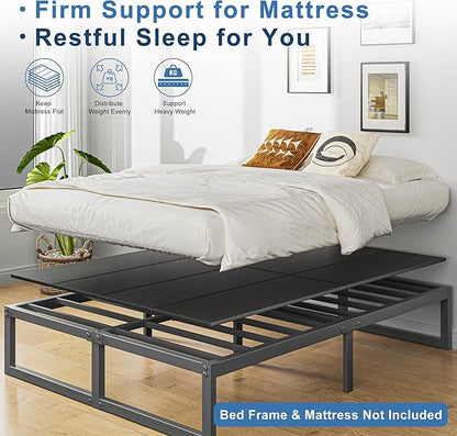 Lutown-Teen Bunkie Board Full Under Mattress High-Density Polymer Full Size Bunkie Board Anti-Sag, Breathable, Moisture Resistant, Noise Minimizing