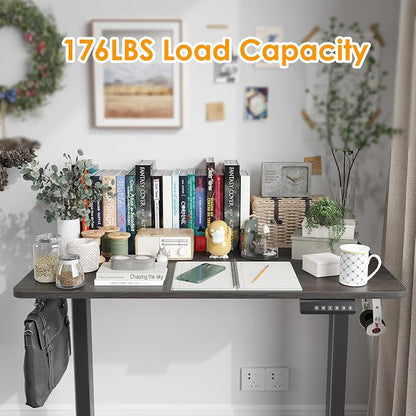 STARY Electric Standing Desk Adjustable Height Sit Stand Home Office Desk with Splice Board