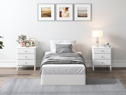 QEROMY 9 Inch High Profile Box Spring, Sturdy Metal Frame Mattress Foundation, Easy Assembly, Quiet & Noise-Free, Twin Size