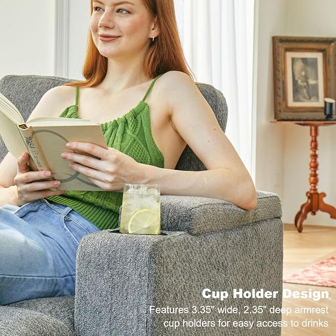 Belffin Oversized U Shaped Modular Sectional Couches for Living Room 10 Seater Modular Sofa Set with Storage Ottoman Large Sectional Couch with Cup Holder. Light Grey Sofa