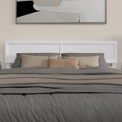 AFI, Sophia Adjustable Modern King Wood Headboard, White
