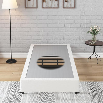 FMDMR Twin Box Spring with Fabric Cover Set,7 Inch High Profile Box Spring Twin with 2500lbs Max Weight Capacity, Durable Mattress Foundation Easy Assembly, Non-Slip, Noise Free