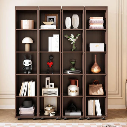 Queen Murphy Bed with Storage Doors, Space Saving Wall Bed Cabinet Hydraulic Lift Helps Raise and Lower the Bed, While Hidden Side Storage Keeps Bedding and Daily Essentials Organized