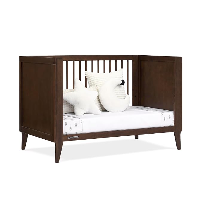 Delta Children Ollie 4-in-1 Convertible Crib - Greenguard Gold Certified, Walnut Espresso