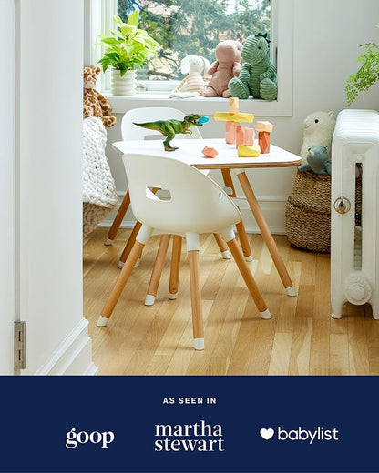 Lalo The Play Table - Toddler Activity Table for Playroom, Snack Time, Arts & Crafts - Easy to Clean Surface - Coconut