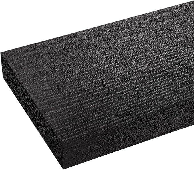 Floating Shelves for Wall-11.8 Inch Wall Shelves for Bedroom,Living Room,Bathroom,Home & Wall Decor with Invisible Brackets(Black,4 Pack)