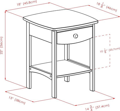 Winsome 82218 Wood Claire Accent Table, Natural 18 inches