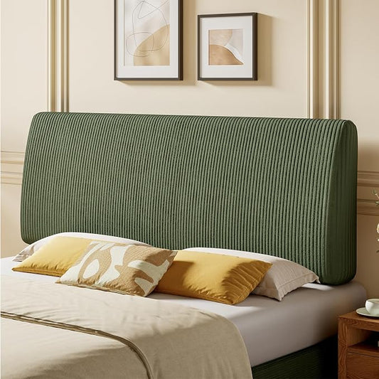 4.7" Upholstered Headboard for King Size Bed, Height Adjustable and Ergonomic Headboard, Easy Assemble, Sturdy and Durable, Olive Green