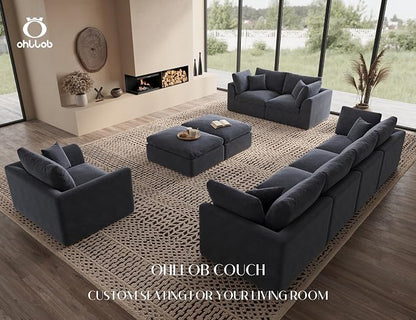 ohllob Middle Back for Cloud Sectional Couches Living Room, Modular, Boneless