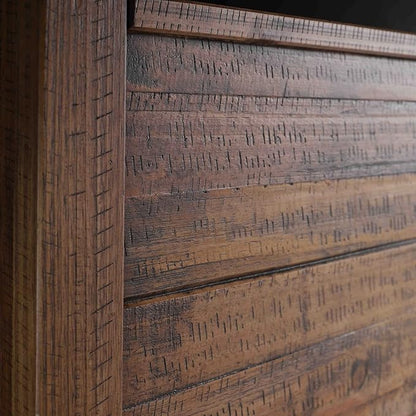 Grain Wood Furniture Montauk Solid Wood Bed, Queen Size, Rustic Walnut