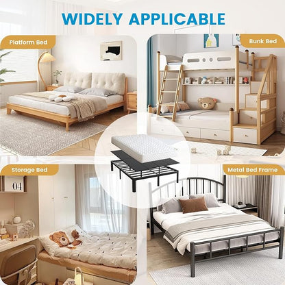 Bunkie Board Queen (60x80) 10mm H-Strength Rib Bed Boards for Under Mattress, Anti-Sag & Noise-Free Design, Heavy Duty Low Profile Anti-Slip Mattress Foundation for Platform Beds & Sofa Beds