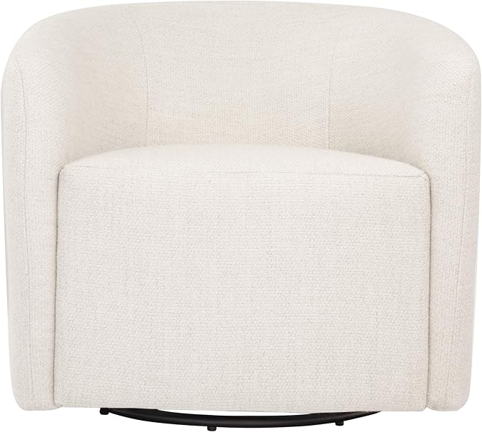 HomePop 360° Swivel Barrel Accent Chair - Putty Woven Fabric