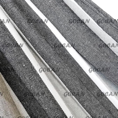 GOCAN Brazilian Double Hammock 2 Person Extra Large Canvas Cotton Hammock for Patio Porch Garden Backyard Lounging Outdoor and Indoor (Gray Stripe)