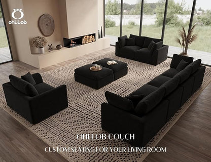 ohllob Middle Back for Cloud Sectional Couches Living Room, Modular, Boneless