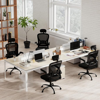 ralex-chair Ergonomic Office Chair with Adjustable Headrest & Lumbar Support, Computer Desk Chair with Flip-Up Armrests, Comfortable for Home, Office, Conference Room