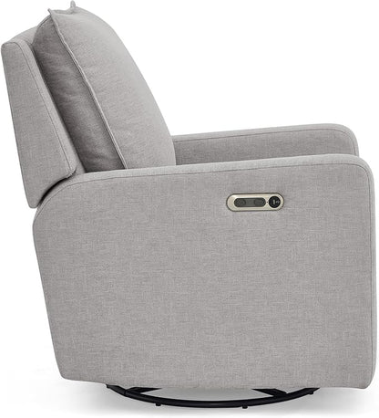 babyGap Harlowe Power Recliner with USB-A & Charging Port by Delta Children - Greenguard Gold Certified – Stain-Resistant Performance Fabric is Oeko-TEX Standard 100 Certified, Ash
