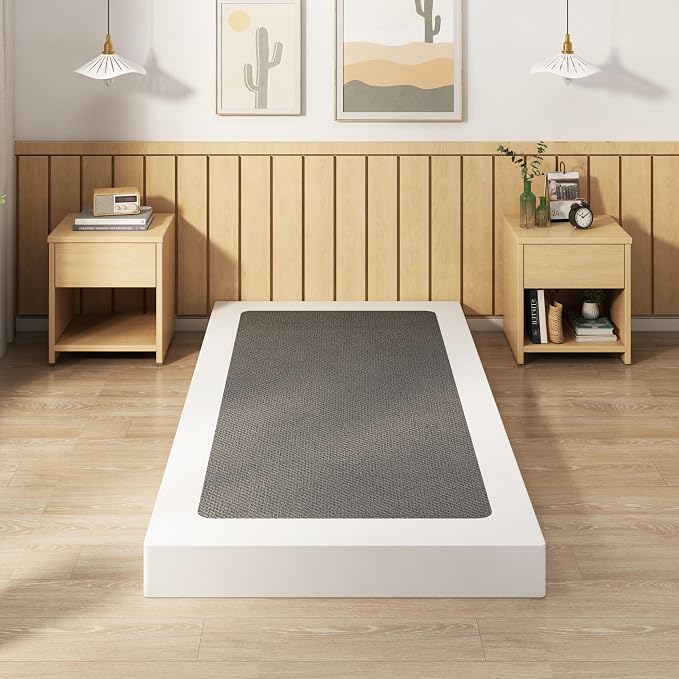 EMODA 5 Inch Twin XL Box Spring Bed Base, 1500 LBS Heavy Duty Metal Mattress Foundation with Fabric Cover, Easy Assembly