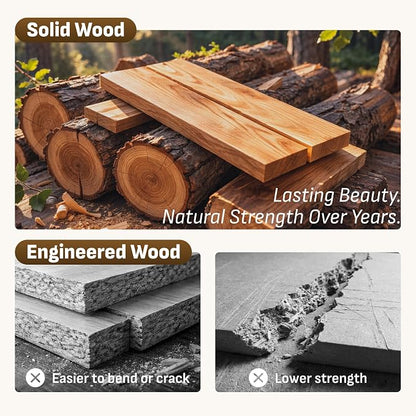 Softa Mikor King Japanese Joinery Bed Frame, Solid Rubberwood, 1500 Lbs Heavy Duty Slats Support, SGS Certified, 15Min No-Tool Setup, Under-Bed Storage, No Box Spring Needed, Noise-Free