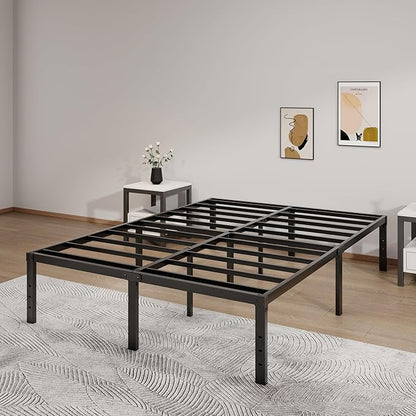 LUMUNANCE Metal Bed Frame Full Size - 16 Inch Heavy-Duty Full Platform Bed Frame No Box Spring Needed, Easy Assembly, Noise-Free, Sturdy Mattress Foundation, Underbed Storage Space