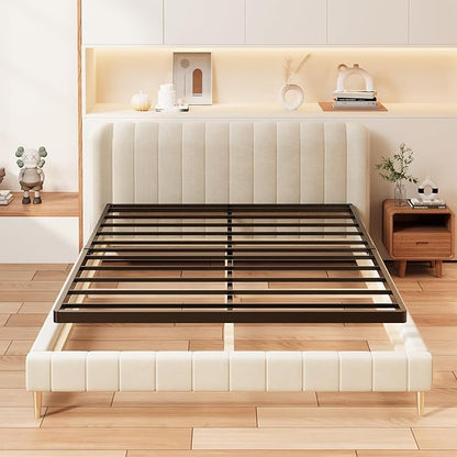 Yicensen 1.6 Inch Bunkie Board Queen Heavy Duty Low Profile Metal Queen Box Spring Bed Base Sturdy Mattress Foundation, Easy Assembly, Noise Free, Black