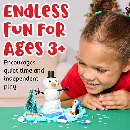 Creativity for Kids Sensory Pack: Winter - Toddler Christmas Crafts | Holiday Crafts for Kids| Sensory Toys for Toddlers, Travel Toys and Stocking Stuffers for Kids (Ages 3+)