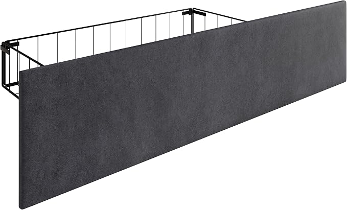 HOME DESIGN Valdez Full Size Upholstered Storage Platform Bed Frame, Velvet Fabric, Channel Tufted Headboard, 4 Drawers, No Box Spring Needed, Dark Gray