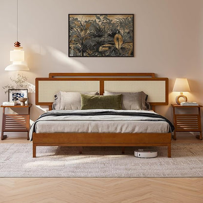 Neil Bed Frame - King - Milk Chocolate