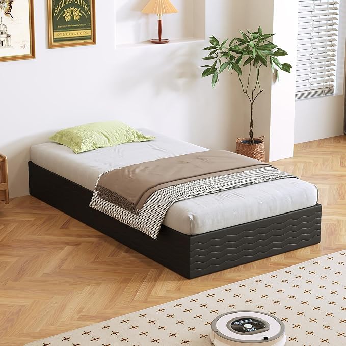 10 Inch High Profile Twin Box Spring, Heavy Duty Metal Frame Mattress Foundation with Fabric Cover, Easy Assembly, Noise-Free (10 Inch, Twin)