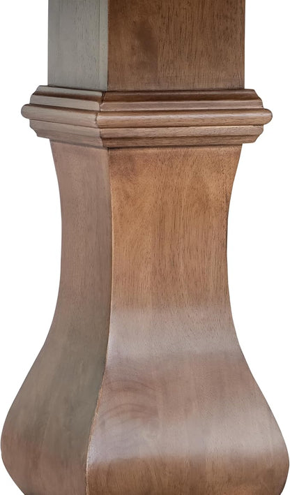 Christopher Knight Home Tokin Extendable Dining Room Table for 6, Wooden Round Expandable Kitchen Table, Vintage Oval Dining Table for Dining Room Kitchen, Walnut