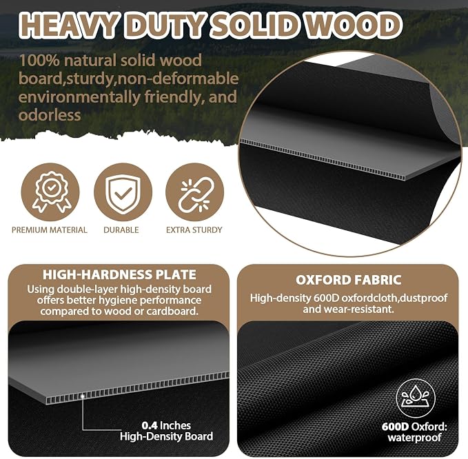Heavy Duty Bunkie Board Twin Size 38" x75'',10MM Bed Support Board, Anti-Sag Mattress Support for Slatted Bed Frame, Bunk Bed & Platform Bed