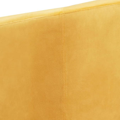 Topeakmart Accent Chair, Club Arm Chair with Velvet Upholstery and Sturdy Legs for Bedroom/Living Room/Home Bar, Yellow