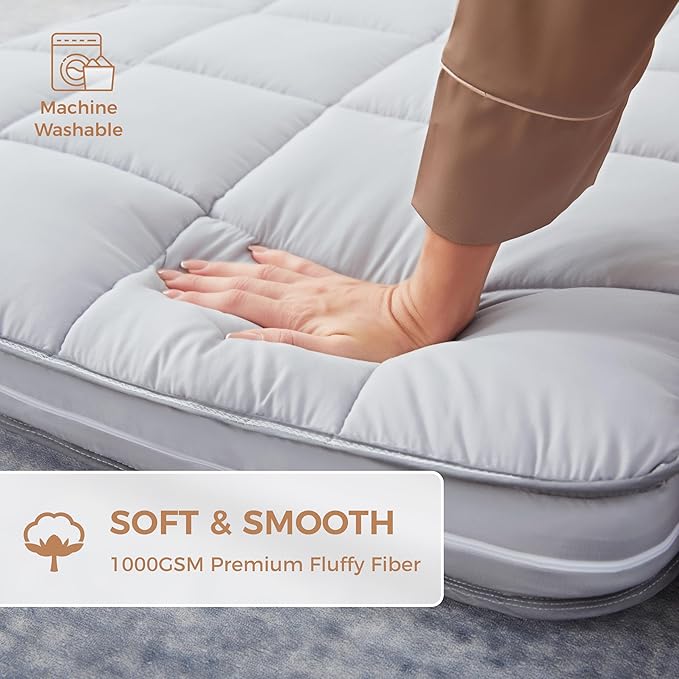 Jamdok 4Inch Cot Mattress Topper,Narrow Twin Gel Memory Foam,Machine Washable Pillow Top Cover,Roll Up Floors Mat,Portable Folding Sleep Pad(75 X 30“)