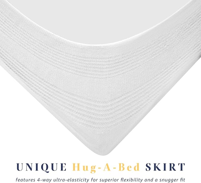 Twin XL Mattress Pad for Dorm Room, Thick Quilted Mattress Topper with 8-22" Deep Pocket, Breathable Cotton Top Fitted Mattress Cover, Cooling & Cloud-Like Comfort (39 x 80 Inches, White)