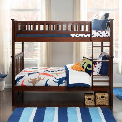 AFI, Columbia Ladder Bunk Bed Full Over Full, Walnut