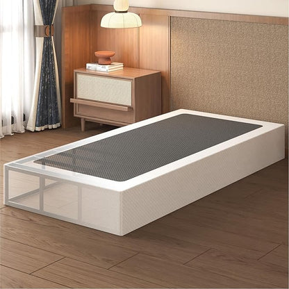 Lutown-Teen 12 Inch Twin Box Spring High Profile, Heavy Duty Metal Box Spring Twin Bed Base with Fabric Cover, Mattress Foundation, Noise Free, Easy Assembly