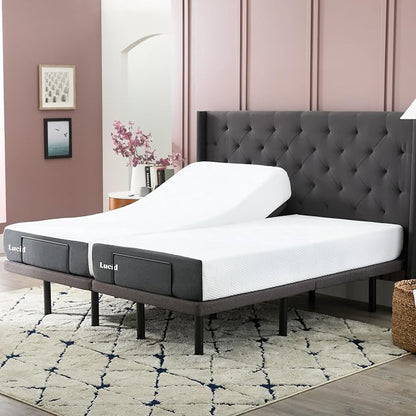 Lucid® L300 Adjustable Bed Frame – USB – Memory Position – Remote, Full