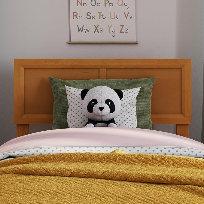 AFI, Sophia Adjustable Modern Twin Wood Headboard, Light Toffee