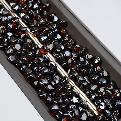 onlyfire 10-Pounds Fire Glass Diamonds for Propane Fire Pit, 1 Inch Reflective Firepit Glass Rocks Stones for Gas Fireplace and Fire Pit Table, Amber