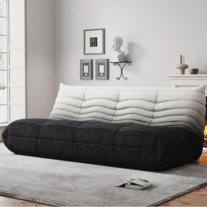 WHGBJA Bean Bag Chair for Adults with Memory Foam Couch, 3 Seater Bean Bag Sofa for Bedroom, Living Room, Reading, Gaming Floor Sofa Couch, Boneless, Comfy