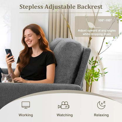 3 in 1 Folding Convertible Sleeper Sofa Bed Pull Out Couch with Side Pockets USB Port Side Table Loveseat Sofa Bed with Adjustable Backrest for Living Room Bedroom 66" Darkgrey 2 SEAT