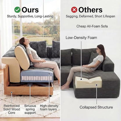 Welzona 75" loveseat Sofa, Comfy Chenille Love Seat, Wood Frame Small Couches for Small Spaces, Tool-Free Setup 2 Seater Modern Loveseat, 22" Deep Seat Sofas for Living Room, Apartment, Bedroom, Black