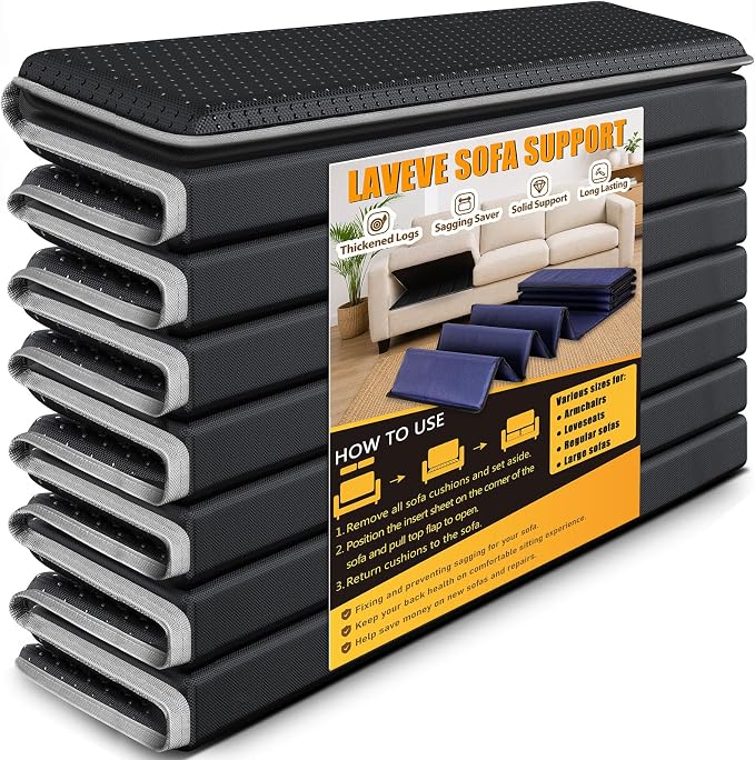 LAVEVE Heavy Duty Couch Cushion Support Board for Sagging Sofa, 21.5''x48'' Extra Thick Solid Wood Under Couch Insert with Anti-Slip Dots, Repair Sagging Spring Sofa and Replace Worn Cushions