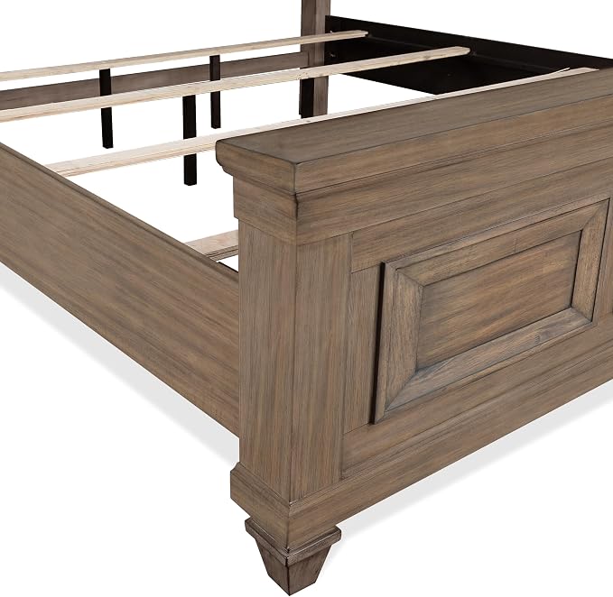New Classic Furniture Mariana 5-Piece Wood King Bedroom Set, Vintage Mocha