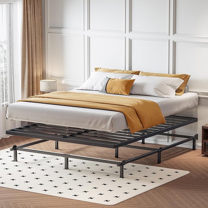 Superay 2 Inch Full Box Spring Low Profile, Heavy Duty Metal Box Spring Bed Base, Bunkie Board Bed Slat Replacement, Mattress Foundation, Easy Assembly, Noise Free