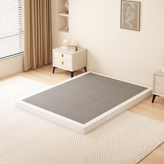 DORITRON 3 Inch Low Profile Box Spring King, 3000lbs Heavy Duty King Size Box Spring Bed Base Metal Mattress Foundation, Easy Assembly, Noise Free