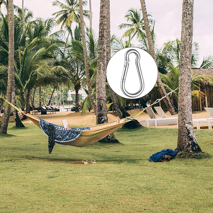 Hanging Swing Chair Chain Kit, 2 Set Stainless Steel Hardware Heavy Duty Porch Swing Hammock Chain Kit Hanging Hooks for Hammock, Rope, Tire, Tree Swings
