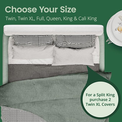 SafeRest Waterproof Twin XL Size Mattress Protector - Viscose Derived from Bamboo - Fitted with Stretchable Pockets - Machine Washable Viscose Blend Mattress Cover for Bed
