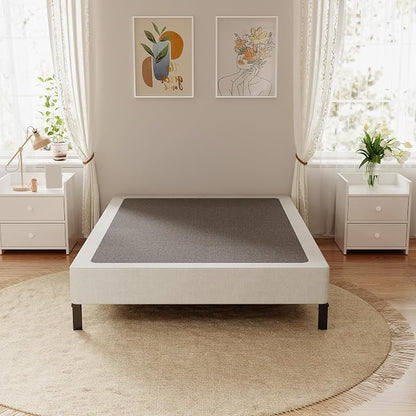 OSASET Twin Box Spring, 7 Inch Twin Box Spring Only, 3000 lbs Heavy Duty Metal Frame Mattress Foundation with Fabric Cover, Easy Assembly-Noise Free