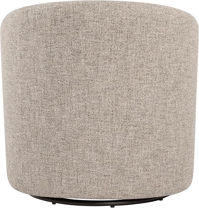 HomePop 360° Swivel Barrel Accent Chair - Midtone Gray Fabric